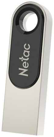 Флеш-диск Netac 16 gb, u278 usb, 2.0 металлический, корпус серебристый, черный (NT03U278N-016G) 19848598982788