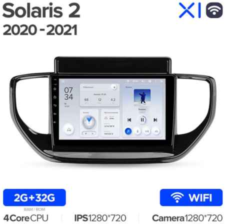 Штатная магнитола Teyes X1 Wi-Fi Hyundai Solaris 2 II 2020-2021 9″