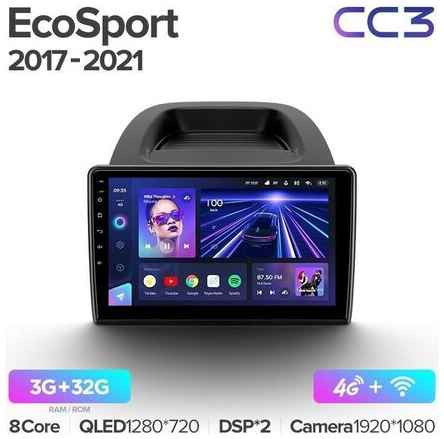 Штатная магнитола Teyes CC3 Ford Eco Sport 2017-2023 10.2″ 3+32G