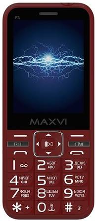 Мобильный телефон Maxvi P3 wine-red