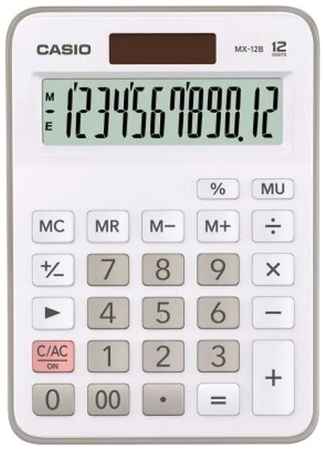 Калькулятор настольный CASIO MX-12B, белый 19848603248611
