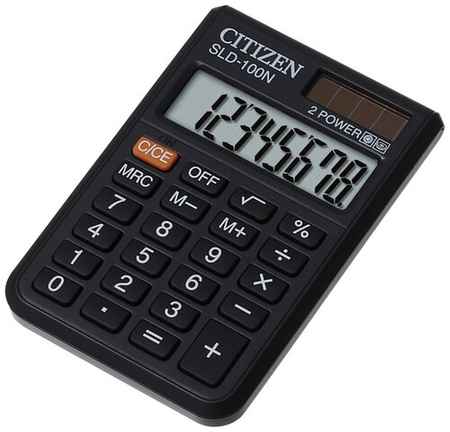 Калькулятор карманный CITIZEN SLD-100N, черный 19848604000365