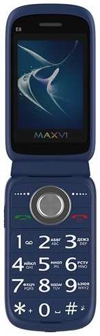 Телефон MAXVI E6, синий 19848608360927