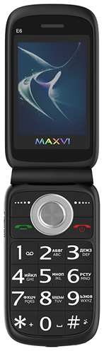 Телефон MAXVI E6, 2 SIM, черный 19848608361510