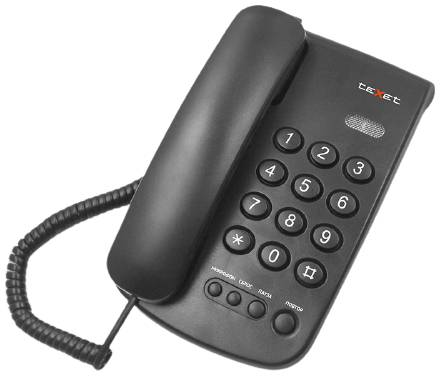 Телефон teXet TX-241 черный 19848611322210