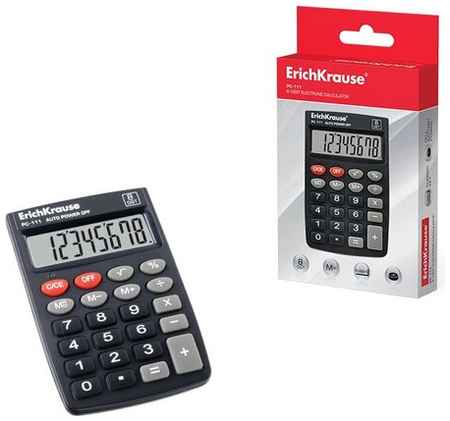 Калькулятор карманный 8-разрядов ErichKrause PC-111 (в коробке по 1 шт.)