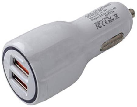 Автомобильное зарядное устройство AVS UC-123 Quick Charge 2-USB,2,4А