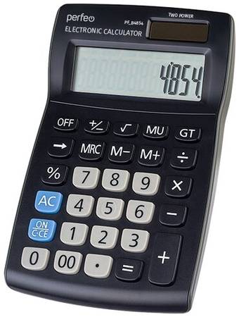 Калькулятор Perfeo PF_B4854, бухгалтерский, 12-разр, черный 19848625525637
