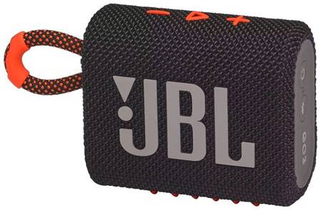 Портативная акустика JBL GO 3, 4.2 Вт, черно-оранжевый 19848626845479