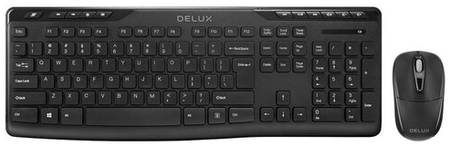 Клавиатура и мышь Delux OM-06+M105 Blacl wireless