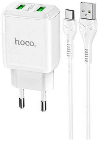 Сетевое зарядное устройство Hoco N6 Charmer + кабель USB Type-C, 18 Вт