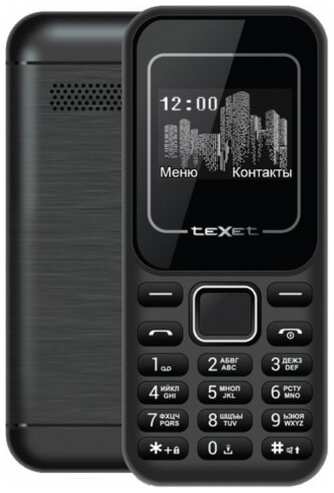 Телефон teXet TM-120, 2 SIM, черный/красный 19848629968922