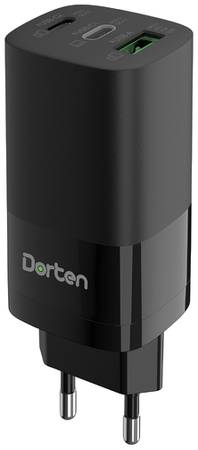 Зарядное устройство сетевое Dorten GaN 2хUSB-C + USB-A 65W