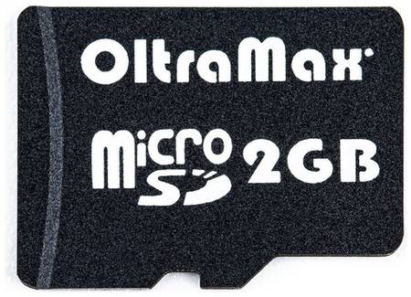 Карта памяти OltraMax microSD 2 ГБ Class 2, A1, R 10 МБ/с, 1 шт., черный