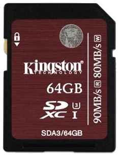 Карта памяти Kingston SDHC 16 ГБ Class 10, UHS Class 3, R/W 90/80 МБ/с 19848636063180