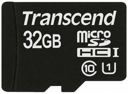 Карта памяти Transcend microSDHC 32 ГБ Class 10, V10, A1, UHS-I U1, 1 шт., красный/черный