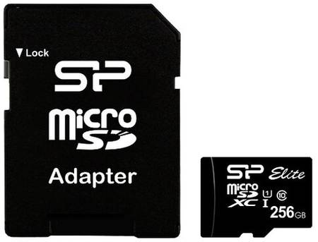 Карта памяти Silicon Power microSDXC 256 ГБ Class 10, V10, A1, UHS-I, R/W 85/15 МБ/с, 1 шт., черный 2 19848636063882