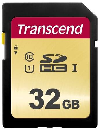 Карта памяти Transcend SDHC 32 ГБ Class 10, UHS-I U1, R/W 95/60 МБ/с, 1 шт., черный 19848636065662