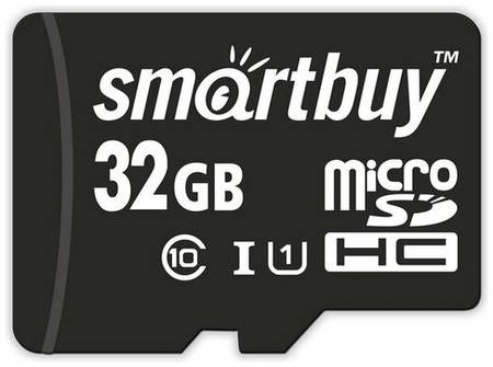 Карта памяти SmartBuy microSDHC 32 ГБ Class 10, V10, A1, UHS-I U1, R/W 25/30 МБ/с, 1 шт., черный 19848636065743