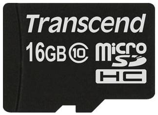 Карта памяти Transcend microSDHC 16 ГБ Class 10, V10, A1, UHS-I U1, 1 шт., черный