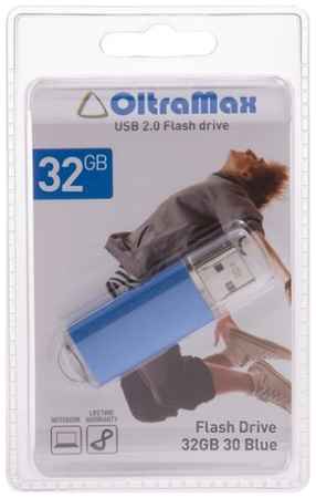 Флешка OltraMax 30 32 ГБ, 1 шт., синий 19848636079620