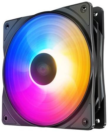 Вентилятор для корпуса Deepcool RF 120 FS, 0.17 А, черный/RGB 19848640188367