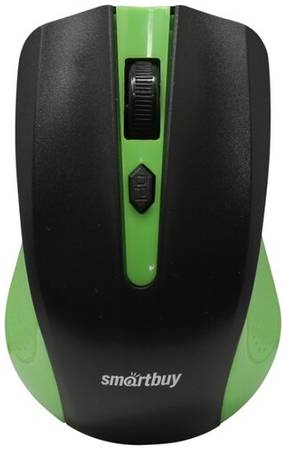 Беспроводная мышь SmartBuy SBM-352AG, черный/зеленый 19848640605965