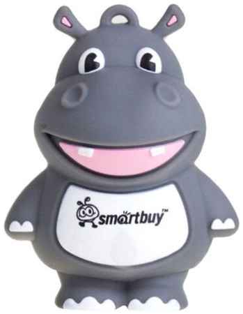 Флешка SmartBuy Wild Series Hippo 32 ГБ, 1 шт., серый 19848642818933