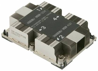 Радиатор для процессора Supermicro SNK-P0067PSMB, серебристый 19848649878965
