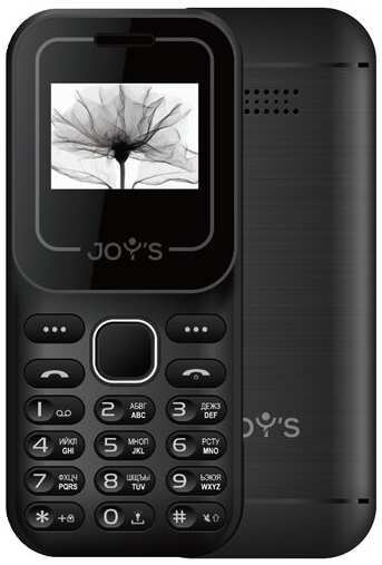 Телефон JOY'S S19, 2 SIM, черный 19848650908180