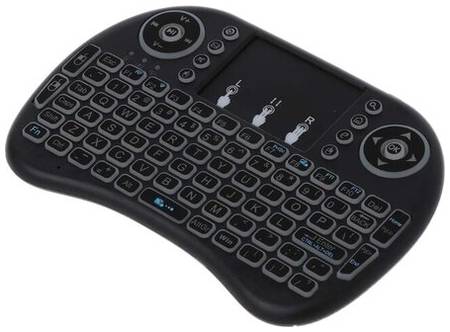 Беспроводная клавиатура Vontar i8 для Смарт ТВ приставок TV Box с тачпадом, подсветкой, Li-Ion аккумулятор