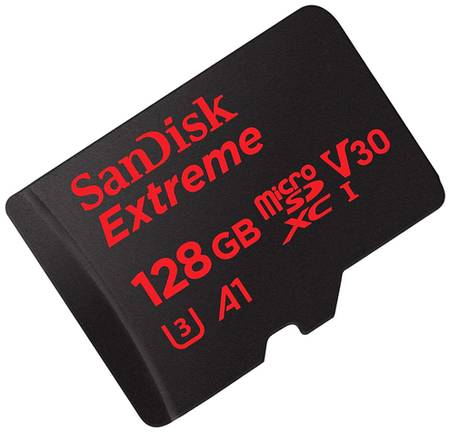 Карта памяти SANDISK Extreme Pro microSDXC 128Gb (4K) + SD adapter 19848658878965