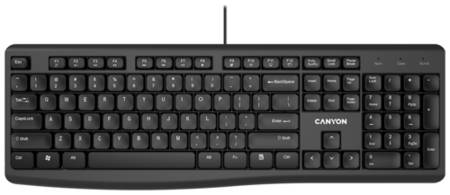 Проводная клавиатура Canyon CNE-CKEY5-RU, черный 19848662122699
