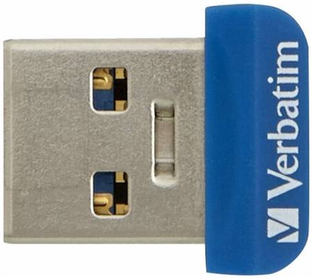 Флешка Verbatim Store 'n' Stay NANO USB 3.0 32 ГБ, синий 19848662162899
