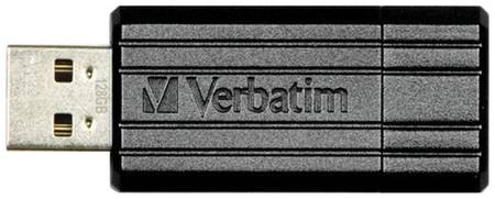 Флешка Verbatim Store 'n' Go PinStripe 128 ГБ, черный 19848662174927