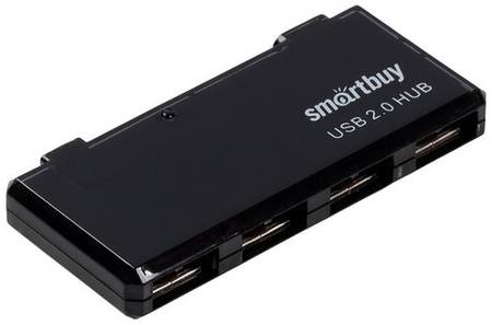 USB 2.0 Хаб Smartbuy 6110, 4 порта, черный 19848665560433