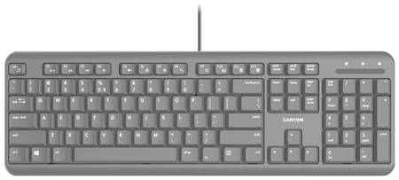 Проводная клавиатура Canyon CNS-HKB02-RU, черный 19848667636385
