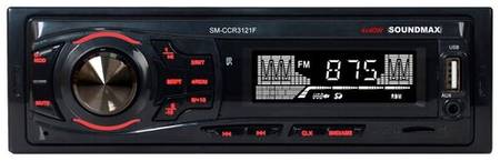 TELEFUNKEN Автомагнитола SoundMAX SM- CCR3121F (черный/красный) 19848669428293