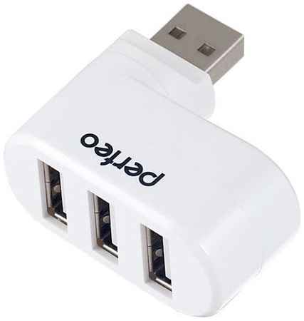 USB-концентратор Perfeo USB-HUB 3 Port чёрный (PF-VI-H024 White) 19848682622471