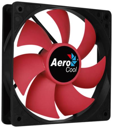 Вентилятор для корпуса AeroCool Force 12 PWM, черный/красный 19848682820901