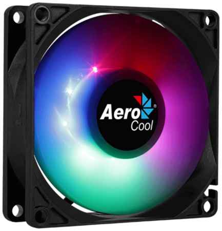 Вентилятор для корпуса AeroCool Frost 8, 0.25 А, черный/прозрачный/RGB подсветка 19848682822368