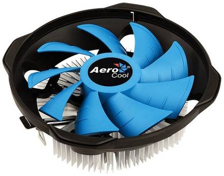 Система охлаждения для процессора AeroCool BAS AUG, серебристый/черный/голубой 19848682872938
