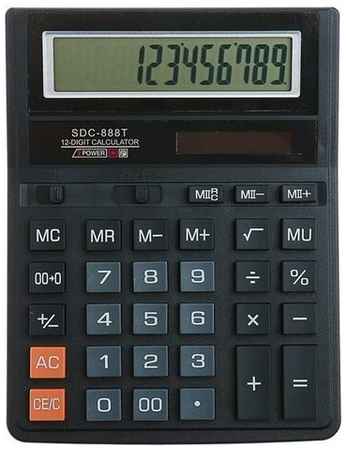 Калькулятор бухгалтерский SDC-888T 12-ти разрядный настольный 19848682886814