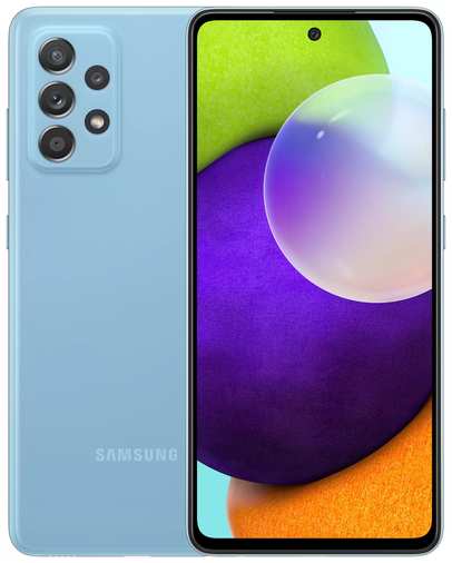 Смартфон Samsung Galaxy A52 4/128 ГБ RU, Dual nano SIM, синий 19848683071909