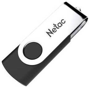 Флешка Netac U505 16 ГБ, 1 шт., серебристый/черный 19848683582384