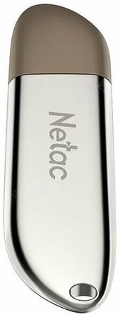 Флешка Netac U352 USB 2.0 8 ГБ, 1 шт., серебристый/коричневый 19848685824859