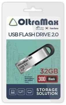 USB Flash Drive 32GB - OltraMax 300 2.0 OM-32GB-300-Black 19848700284241