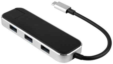 USB-концентратор Rombica Type-C Chronos, разъемов: 3, 17 см, черный 19848700286972