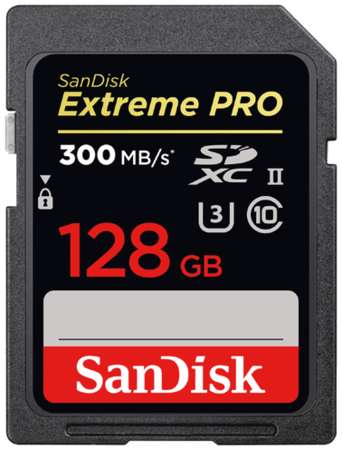 Карта памяти SanDisk Extreme Pro SDXC 128GB - 300/MB/s UHS-II 19848702436701