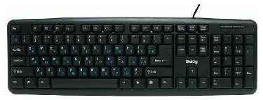 Клавиатура стандарт DIALOG KS-020U (USB) черный 19848702883565